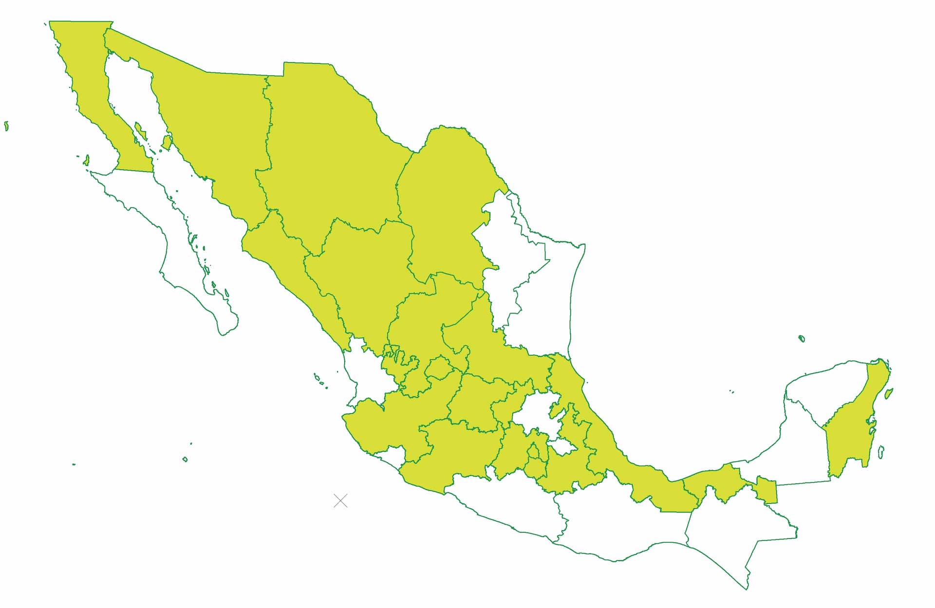 Mapa experiencia INSECAMI en 20 estados
